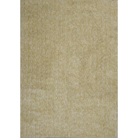 Homeroots 3 ft. 3 in. x 5 ft. 3 in. Polyester Yellow Heather Area Rug 353920
